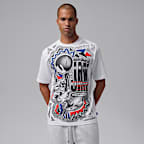 Playera de cuello redondo con diseño de Bugs Bunny para hombre Jordan Brooklyn Space Jam