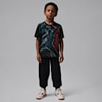 Playera Jumpman Stencil Splatter para niños talla pequeña Jordan