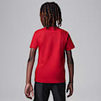 Playera bordada Jumpman Air para niños talla pequeña Jordan