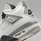 Air Jordan 4 Retro 'White Cement' Older Kids' Shoes