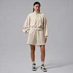 Jordan Brooklyn Fleece 女款短版 1/4 拉鍊套頭上衣