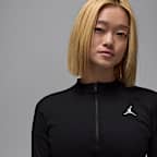 Vestido de manga larga de tejido Knit de medio cierre para mujer Jordan