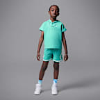 Shorts para la alberca de tejido Woven Diamond para niños talla pequeña Jordan