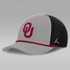 Oklahoma Primetime Rise Men's Jordan Brand College Trucker Adjustable Hat