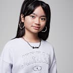 Sudadera de cuello redondo 1st Baby Blue para niños talla grande Jordan