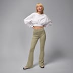 Utsvängda leggings Jordan Brooklyn Essentials med medelhög midja för kvinnor