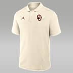 Oklahoma Victory Primary Logo Men's Jordan Brand Dri-FIT College Polo