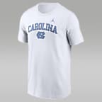 Men's Nike College T-Shirt North Carolina Tar Heels Blitz - White