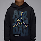 Sudadera con gorro sin cierre 23 Throw It Up para niños talla pequeña Jordan