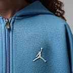 Sudadera con gorro deportiva de cierre completo Dri-FIT Perform para niños talla grande Jordan