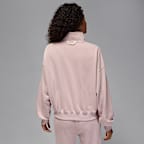 Γυναικείο φλις φούτερ Παρί Σεν Ζερμέν με φερμουάρ στο μισό μήκος