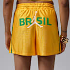 Calções de malha Jordan Brooklyn Brasil para mulher