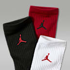 ジョーダン エブリデイ クルー ソックス（3足）