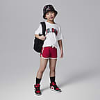 Conjunto de shorts de French Terry para niños talla pequeña Jordan Jumpman Twinkle - Rojo gimnasio