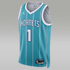 Charlotte Hornets Icon Edition 2022/23 Men's Jordan Dri-FIT NBA Swingman Jersey - Rapid Teal