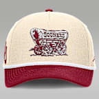 Gorra universitaria marca Jordan ajustable para hombre Oklahoma Primetime Rope 2-Tone Rise