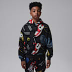 Jordan Big Kids' Mike's Flight Kit Pullover Hoodie - Off Noir