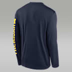 Michigan Primetime Legend Men's Jordan Brand Dri-FIT College Long-Sleeve T-Shirt