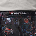 조던 플라이트 남성 프린트 캣 스크래치 쇼츠