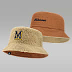 Michigan Campus Prep Script Reversible Men's Jordan Brand College Bucket Hat