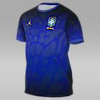 Brazil Academy Pro Men's Jordan Dri-FIT Soccer Short-Sleeve Pre-Match Top