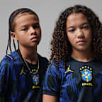 Brazil 2026 Stadium Away Older Kids' Jordan Dri-FIT Football Replica Shirt