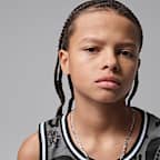 Jersey a rayas para niños talla grande Jordan 23