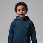 Conjunto de 2 piezas con sudadera con gorro sin cierre para niños talla pequeña Jordan Brooklyn Fleece