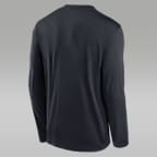 Michigan Courtside Basketball Shootaround Legend Men's Jordan Brand Dri-FIT College Long-Sleeve T-Shirt