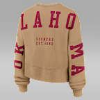 Sudadera de cuello redondo sin cierre universitaria marca Jordan para mujer Oklahoma Phoenix 2-Hit