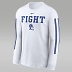 Duke Blue Devils Local Spirit Slogan Men's Nike College Long-Sleeve T-Shirt - White