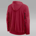 Oklahoma Sideline Anorak Men's Jordan Brand College 1/2-Zip Hooded Jacket