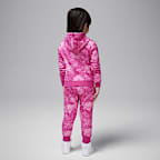 Conjunto de 2 piezas de sudadera con estampado floral infantil Jordan Brooklyn Essentials