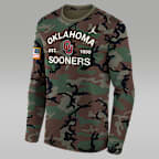 Oklahoma 2025 Military Appreciation Legend Men's Jordan Brand Dri-FIT College Long-Sleeve T-Shirt