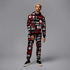 Sudadera con gorro sin cierre de tejido Fleece con estampado para hombre Jordan Essentials