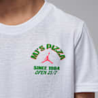 T-shirt Jordan "MJ's Pizza" para criança