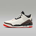 Air Jordan 3 Retro Men's Shoes - Sail/University Red/Pale Ivory/Black