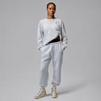 Sudadera de cuello redondo de French Terry para mujer Jordan Brooklyn Fleece