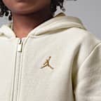 Dvoudílná souprava Jordan Brooklyn Fleece s mikinou s kapucí a zipem po celé délce pro malé děti