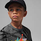Playera tie-dye Geo para niños talla pequeña Jordan
