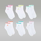 Jordan Big Kids' Lettuce Edge Ankle Socks (6 Pairs)