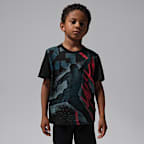 Playera Jumpman Stencil Splatter para niños talla pequeña Jordan