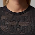 조던 플라이트 여성 오픈 니트 탑