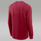 Playera de manga larga universitaria marca Jordan Dri-FIT para hombre Oklahoma Sideline Slogan