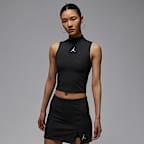 ジョーダン ブルックリン ウィメンズ モックネック ニット タンクトップ