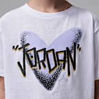 Conjunto de dos piezas con falda I Heart Jordan para niños talla pequeña Jordan