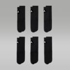 Středně vysoké ponožky Jordan Everyday Essentials pro větší děti (6 párů)