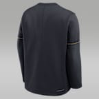 Michigan Sideline Coaches Men's Jordan Brand Therma-FIT College Long-Sleeve T-Shirt