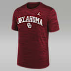 Oklahoma Primetime Arch Logo Velocity Men's Nike Dri-FIT College T-Shirt