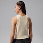 조던 플라이트 여성 와플 탱크 탑